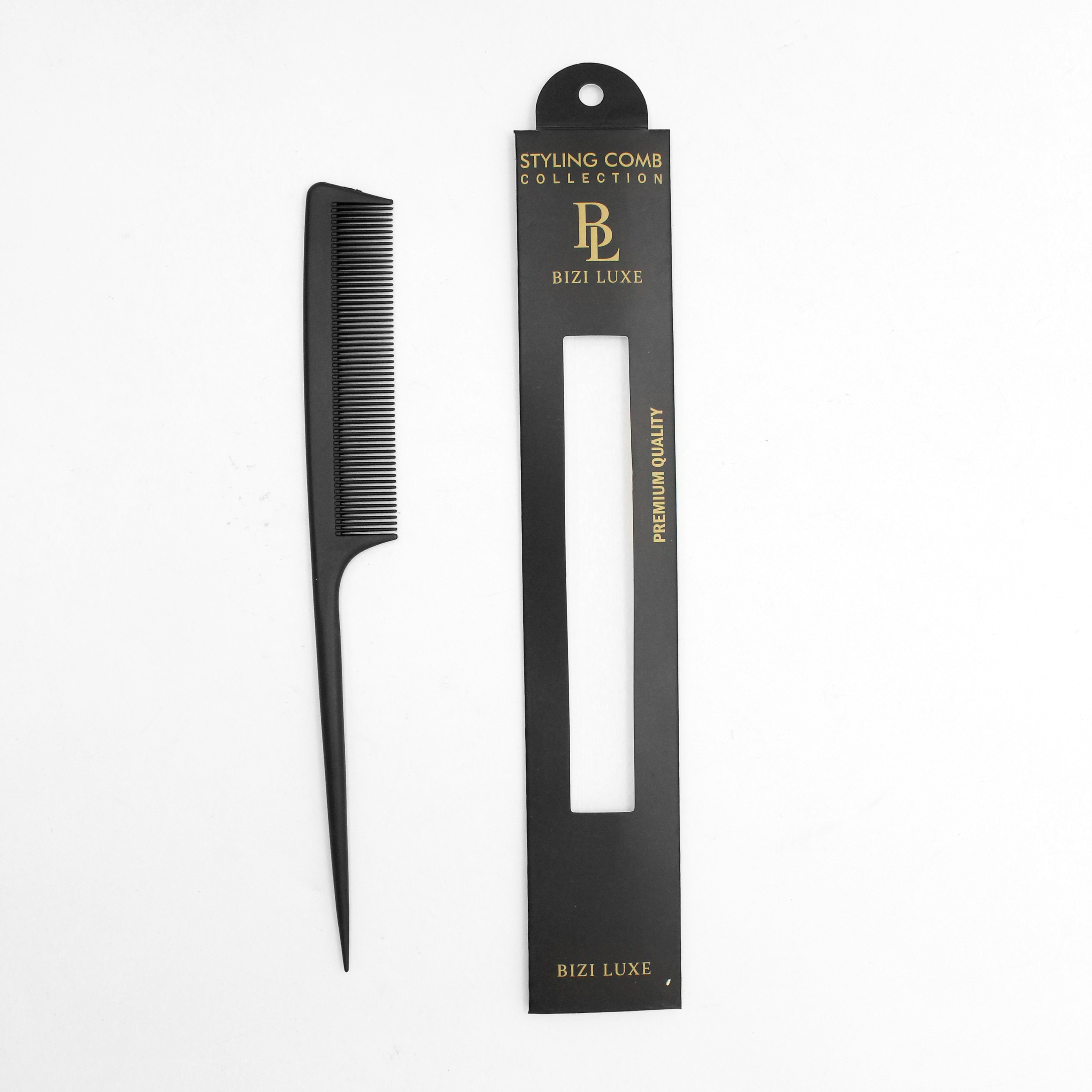 BiziLuxe Carbon Pintail Comb