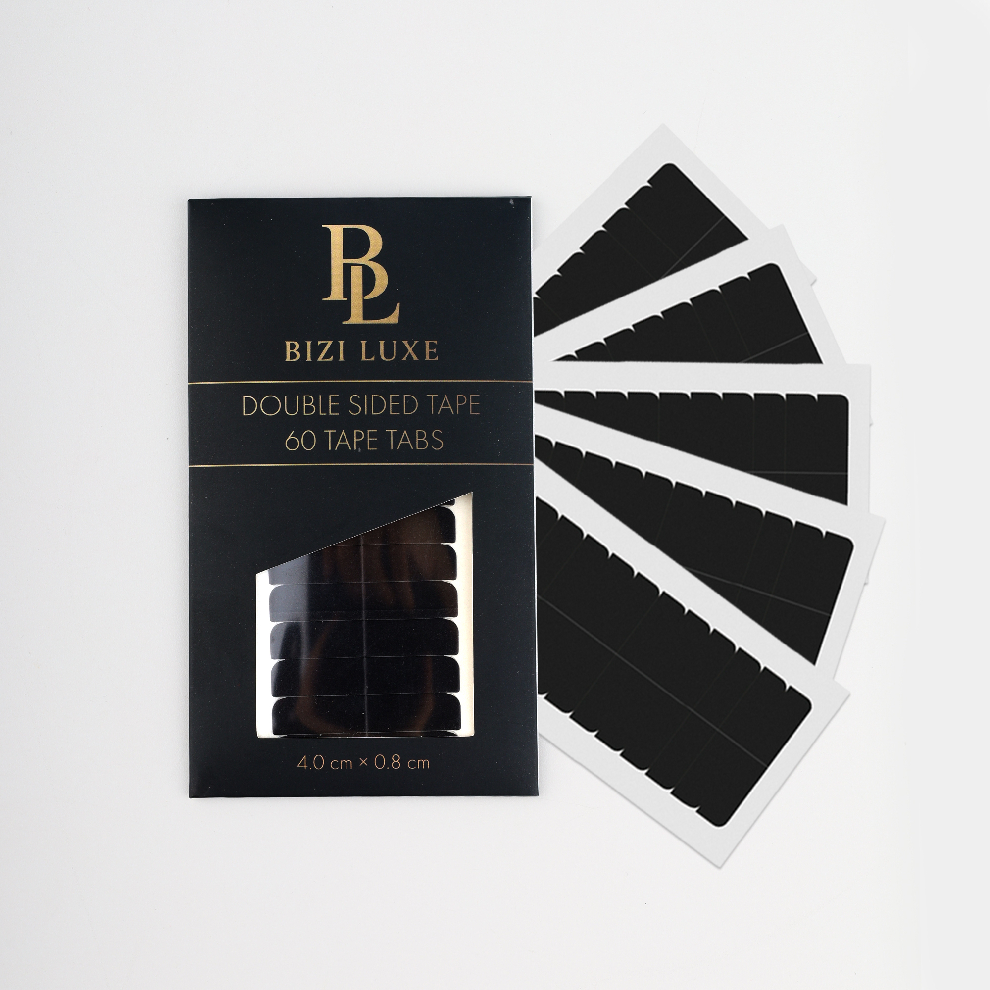 BiziLuxe Doppelseitige Tape Tabs – Klebestreifen für Tape Extensions