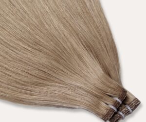Double,Silk,Weft,Hair,Weave,Dark,Blonde,Color,Real,Human